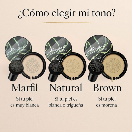 Base Compacta Moisture Cushion Olanly – Acabado Natural y Ligero